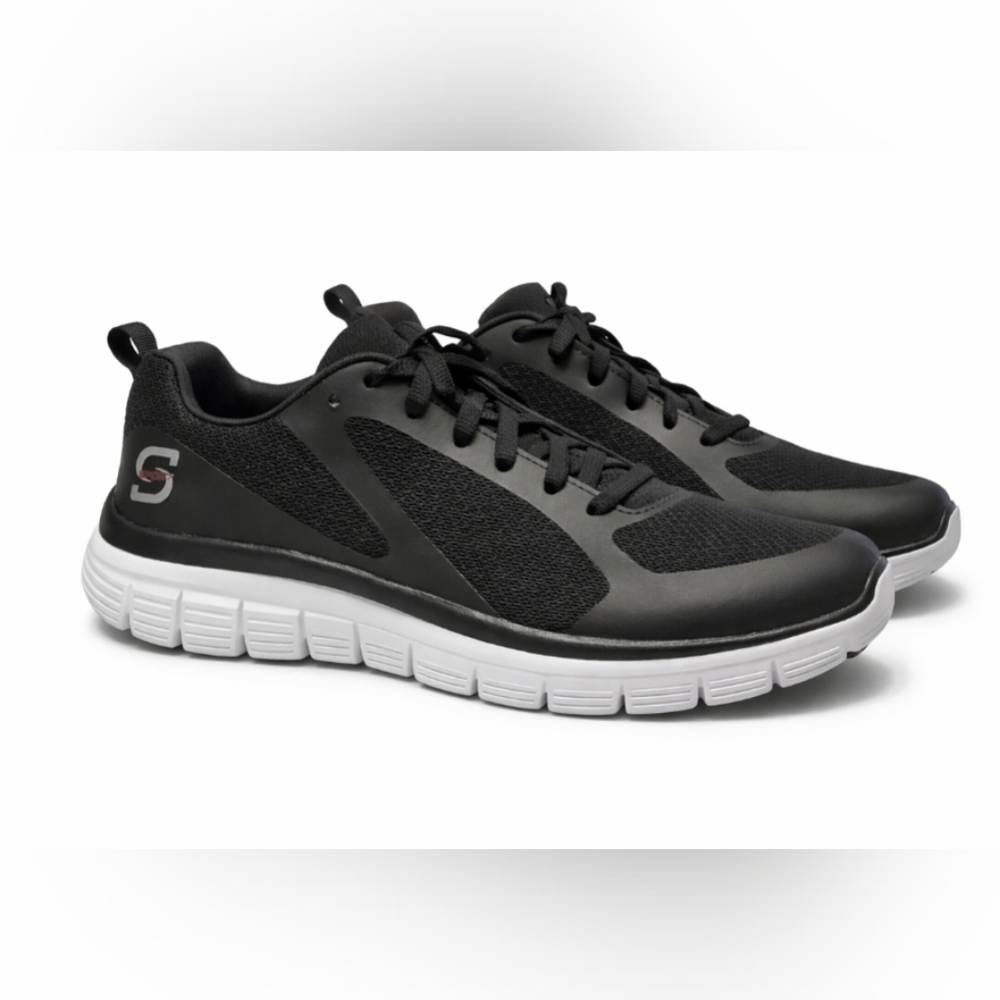 SKECHERS SPORT SNEAKERS MENS SZ 7 BLACK SHOES